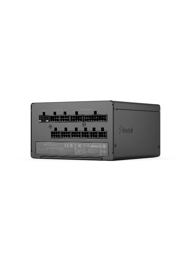 فراكتال ديزاين مزود طاقة Ion 3 Gold بقوة 1000 واط، معياري بالكامل ATX12V 3.1، حاصل على شهادة 80 PLUS Gold، جاهز لبطاقات الرسومات PCIe Gen 5، مروحة بدون دوران، Momentum 140mm، مكثفات يابانية تتحمل درجة حرارة 105 درجة مئوية، خط 12 فولت واحد، متوافق مع وضع السكون C6/C7، أسود | FD-P-IA3G-100 - Image 5